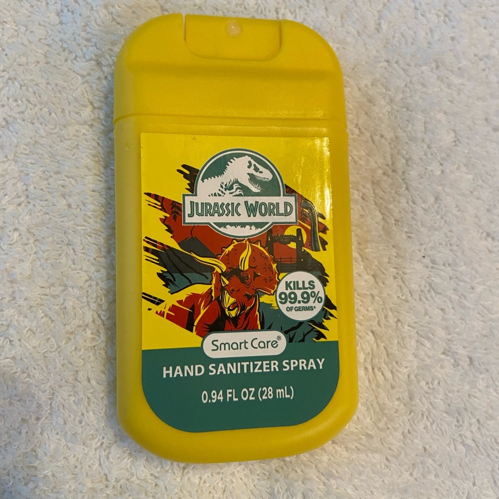 Jurassic World Dinosaur Hand Sanitizer Spray Travel Size Smart Care 0.94 oz
